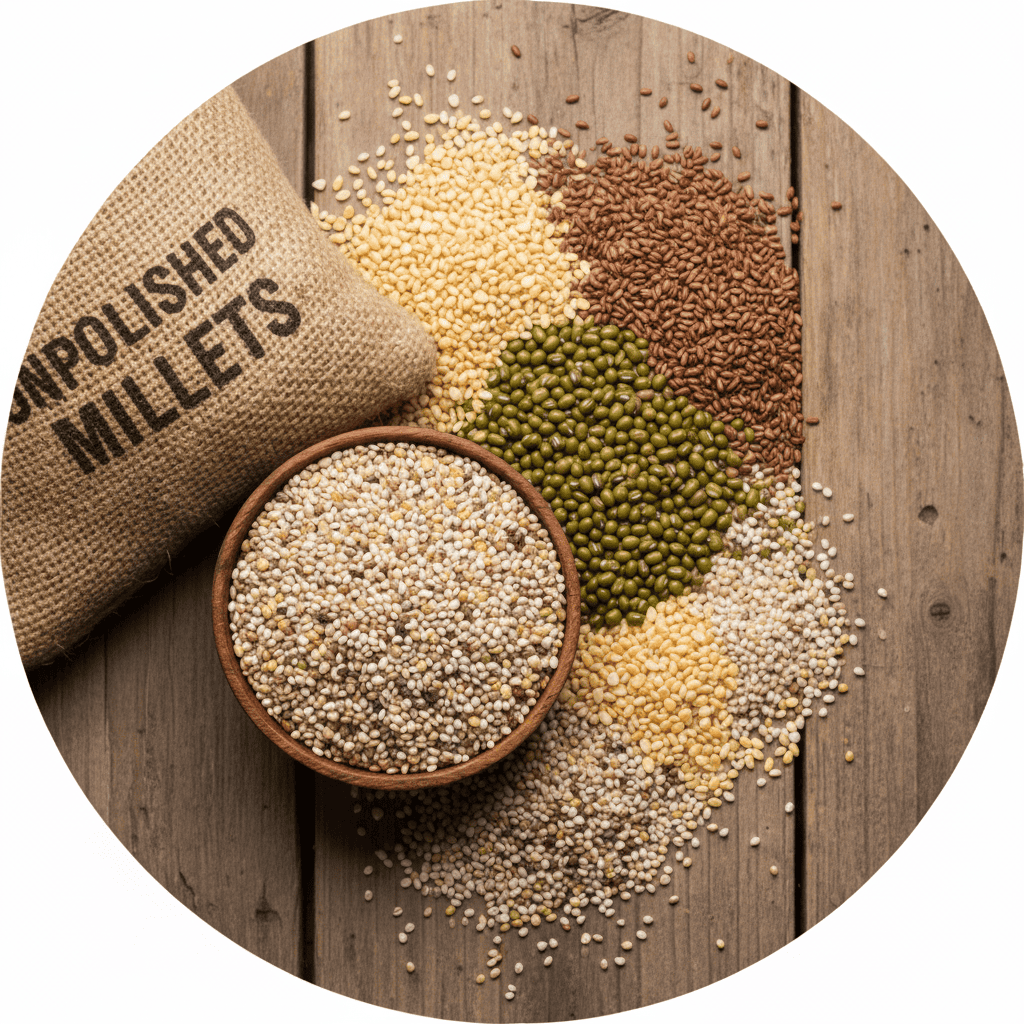 Unpolished Millets